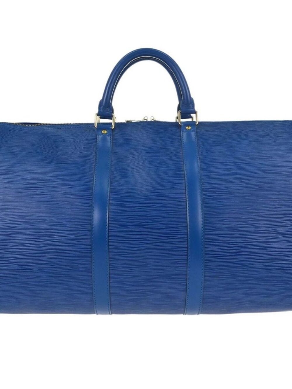 Louis Vuitton Blue Epi Keepall 50 Travel Handbag M42965 VI0915 197960
